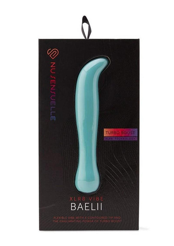 Nu Sensuelle Baelii Xlr8 Rechargeable Silicone G-Spot Vibrator - Blue/Electric Blue