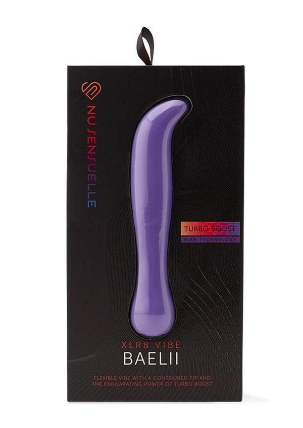 Nu Sensuelle Baelii Xlr8 Rechargeable Silicone G-Spot Vibrator - Purple/Ultra Violet