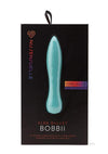 Nu Sensuelle Bobbii Xlr8 Rechargeable Silicone Vibrator - Blue/Electric Blue