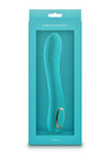 Obsessions Zeus Rechargeable Silicone Vibrator - Aqua/Blue