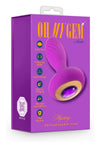 Oh My Gem Charm Rechargeable Silicone Anal Plug - Amethyst - Purple