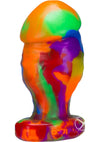 Oxballs Honcho-2 Silicone Anal Plug - Multicolor/Rainbow - Medium