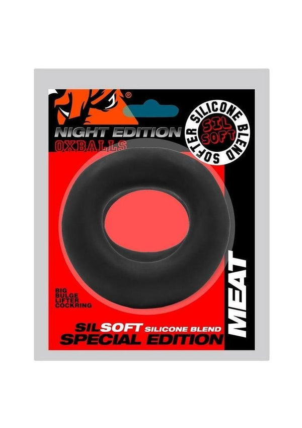 Oxballs Meat Big Bulge Lifter Cockring Night Edition - Black