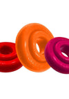 Oxballs Rimringz Multi Size Cock Rings (3 Pack) - Fire Hots