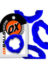Oxballs Spinner Single Silicone Cock Ring - Glacier - Blue