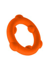 Oxballs Spinner Single Silicone Cock Ring - Orange