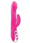 Passion Tickler Heat Up Rechargeable Silicone Rabbit Vibrator - Pink