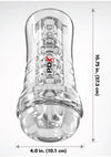 Pdx Elite Viewtube See-Thru EZ-Grip Stroker - General Orifice