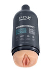 Pdx Plus Shower Therapy Soothing Scrub Discreet Stroker - Vanilla