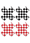 Peekaboo Off The Wall X Pasties - Black/Red