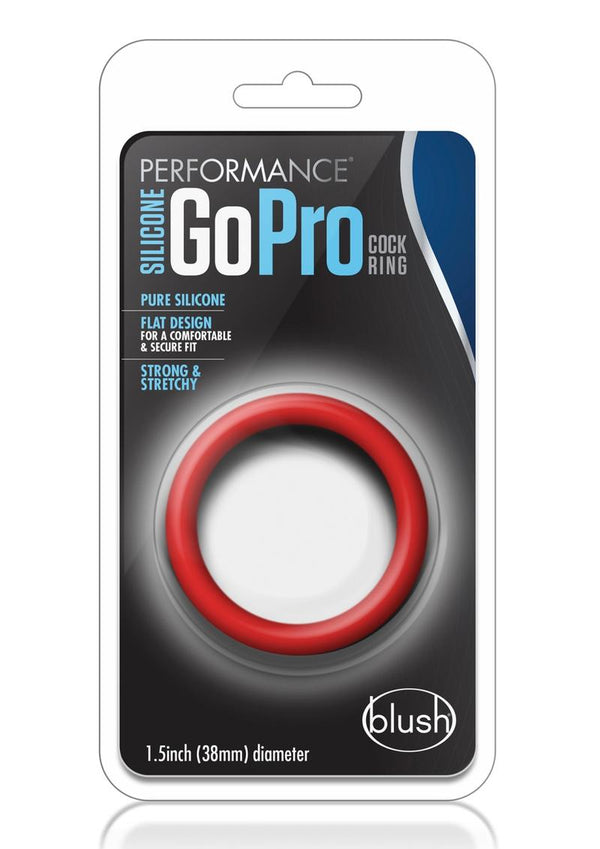 Performance Silicone Go Pro Cock Ring - Red
