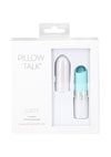 Pillow Talk Lusty Luxurious Rechargeable Silicone Flickering Massager - Teal/White