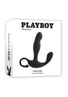 Playboy Come Hither Rechargeable Silicone Vibrating Prostate Massager - Black