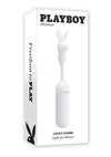 Playboy Lucky Charm Rechargeable Light Up Mini Vibrator - White