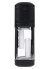 Playboy Side Piece Rechargeable Silicone Warming Sliding Stroker - Black