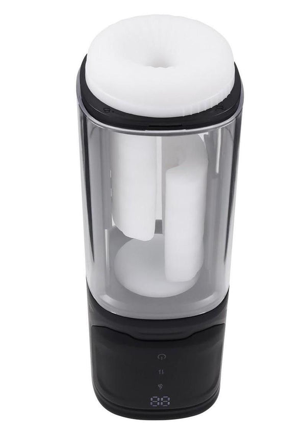Playboy Side Piece Rechargeable Silicone Warming Sliding Stroker