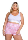Playboy Slumber Bunny Set (2 Piece) - 1xlarge - Pink/White - XLarge/XXLarge