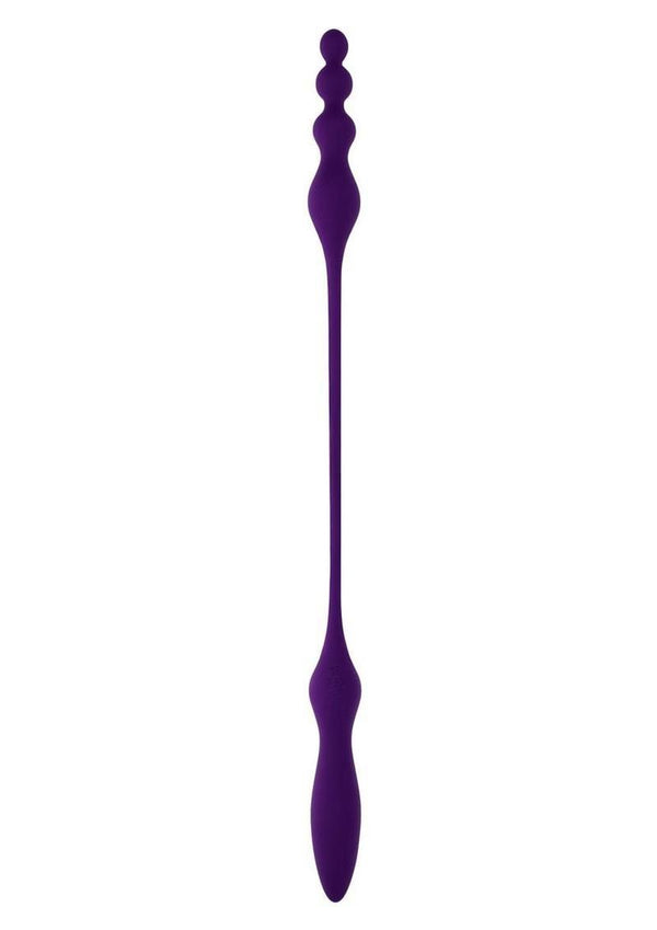 Playboy This and That Rechargeable Silicone Dual End Anal Plug and Vibrator
