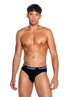 Playboys Mens Modal Gym Brief - Black/White - XLarge