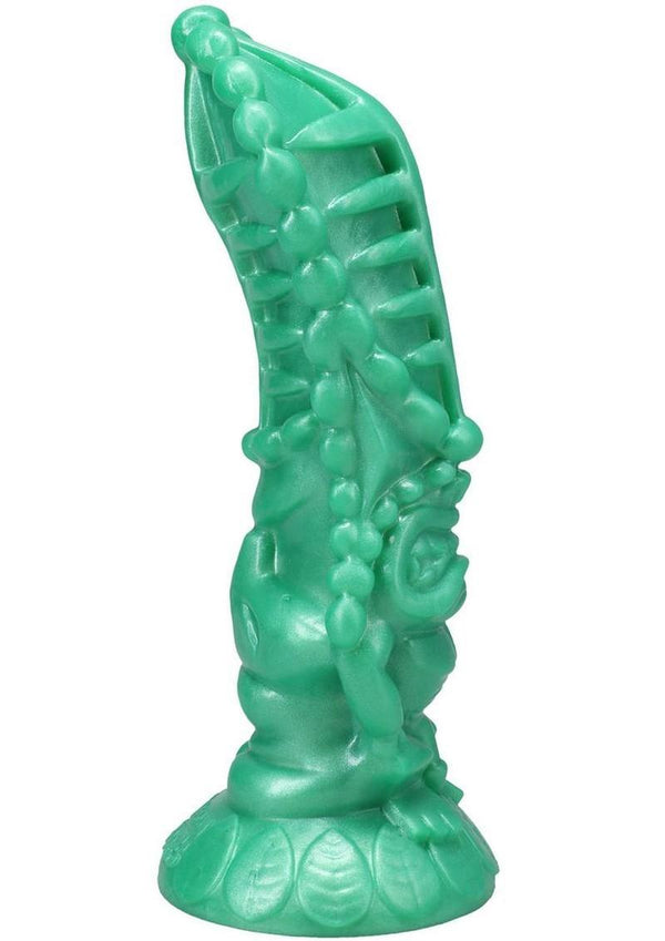 Polynesian Pleasure Idols Mala Ma'ona Earth Idol Rechargeable Silicone Vibrating Dildo with Remote Control