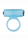 Powerbullet Cosmic Ring Rechargeable Silicone Vibrating Cock Ring - Glow In - Blue/Dark Blue/Glow In The Dark