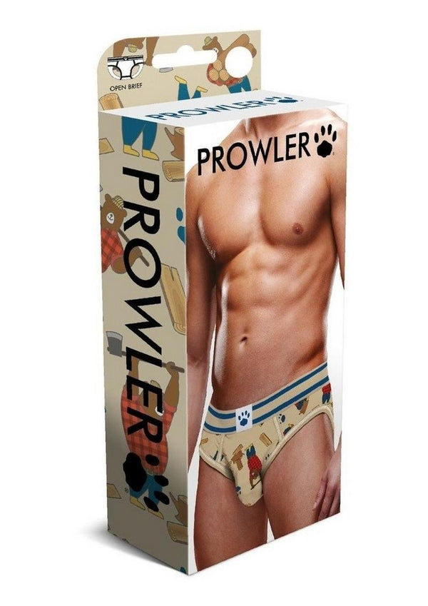 Prowler Lumberbear Open Brief - Blue/Brown - Large