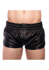 Prowler Red Leather Sport Shorts - Black - 3XLarge