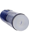 Pumped Vortex Multi Function Suction Rotating Thrusting Rechargeable Masturbator - Metallic