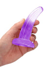 Realrock Crystal Clear Non Realistic Dildo with Suction Cup