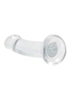 Realrock Crystal Clear Non Realistic Dildo with Suction Cup