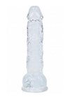 Realrock Crystal Clear Realistic Dildo with Balls
