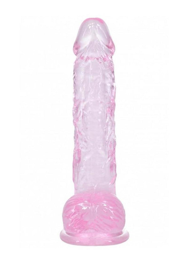 Realrock Crystal Clear Realistic Dildo with Balls