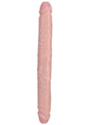 Realrock Realistic Skin Slim Double Ended Dong - Vanilla - 12in