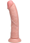 Realrock Vibrating Cock Regular Curved - Vanilla - 8in