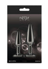 Rear Assets Tapered Trainer Chrome Plated Anal Plugs Kit
