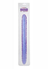 Reflective Gel Veined Double Dildo - Purple - 18in