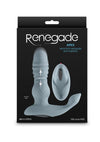 Renegade Apex Rechargeable Silicone Prostate Massager with Remote - Gray/Grey