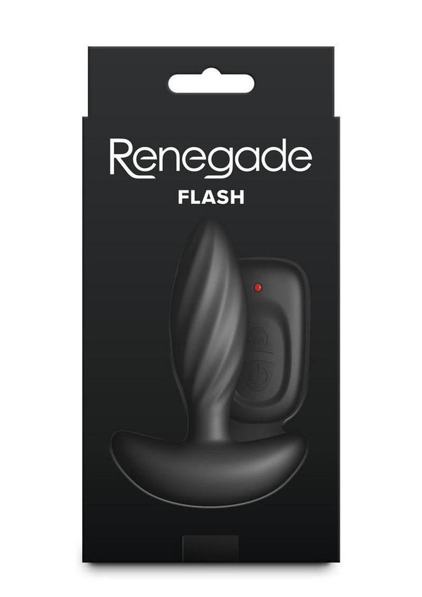 Renegade Flash Rechargeable Silicone Vibrating Anal Plug with Remote