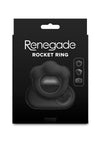 Renegade Rocket Ring Rechargeable Silicone Cock Ring and Ball Stretcher with Remote Control