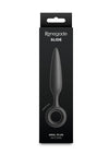 Renegade Slide Silicone Tapered Anal Plug - Black