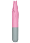 Rock Candy Cherry Flicker Rechargeable Silicone Tickler - Gray/Pink