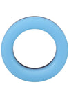 Rock Solid The Big O Glow In The Dark Silicone Cock Ring - Black/Blue/Glow In The Dark