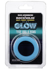 Rock Solid The Big O Glow In The Dark Silicone Cock Ring - Black/Blue/Glow In The Dark