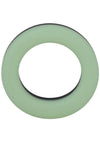 Rock Solid The Big O Glow In The Dark Silicone Cock Ring - Black/Glow In The Dark/Green