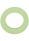 Rock Solid The Big O Glow In The Dark Silicone Cock Ring - Glow In The Dark/Green