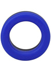 Rock Solid The Big O Silicone Cock Ring - Black/Blue
