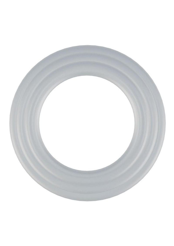 Rock Solid Tri-Pack Silicone Gasket Cock Ring - White