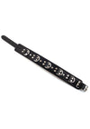 Rouge 5 D Ring Leather Collar - Black