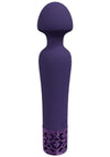 Royal Gems Scepter Silicone Rechargeable Vibrator - Purple
