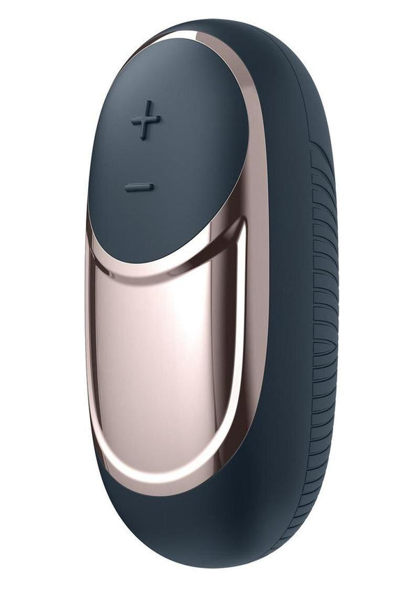 Satisfyer Lay-Ons Dark Desire Silicone Magnetic USB Recharge Vibrator Waterproof - Black